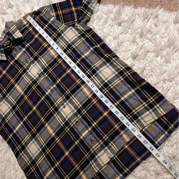 Madewell Oversized Ex-Boyfriend Plaid Flannel Shirt Size S - Picture 8 of 8